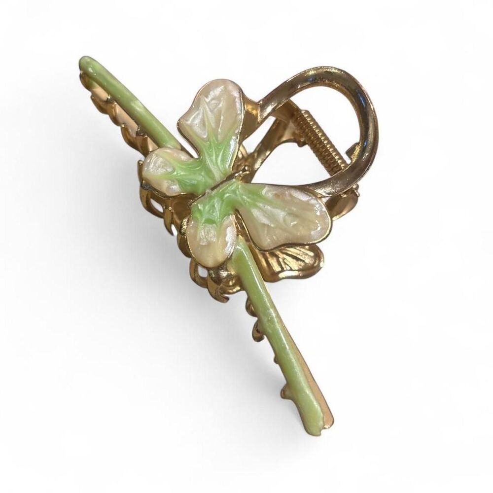 Unbranded Women's Gold and Green Hair-accessories